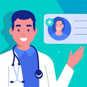 an illustration of a doctor