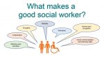 a graphic illustrating what makes a good social worker