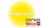 The Coram Voice and Bright Spots logos