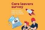 a poster promoting a survey about education, employment and training