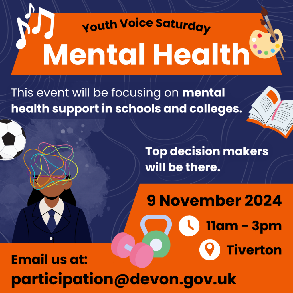 We’re inviting you to our Youth Voice Saturday on mental health!