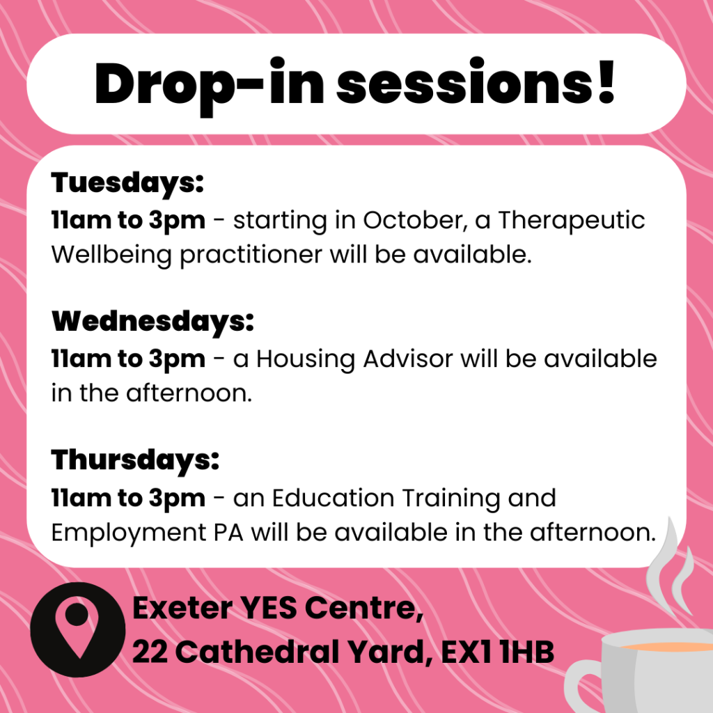 An updated timetable has been made for our Drop-in sessions!