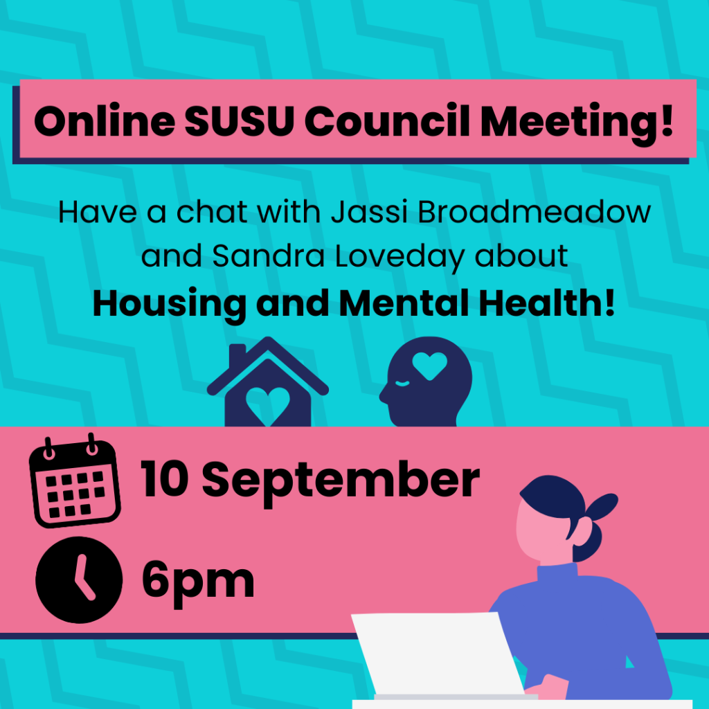 Join us online for our next SUSU council meeting!