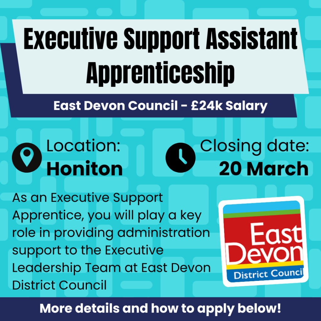 Executive Support Assistant Apprenticeship opportunity!