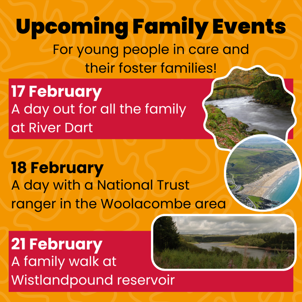 Our upcoming family events with Fostering Devon!