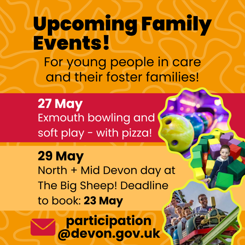 Join our upcoming events for young people in care and their families!