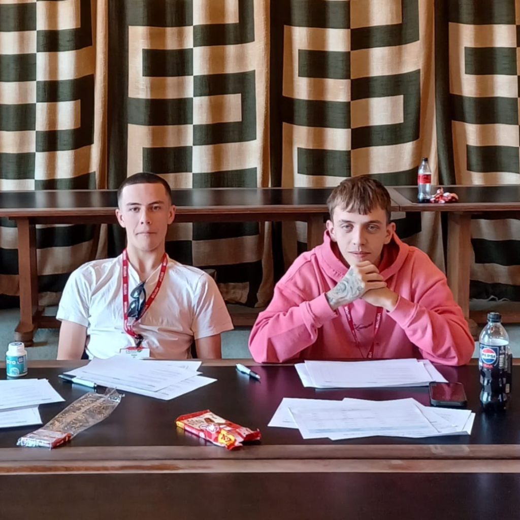 Tom, Kyle, and Eloise helped interview for the virtual school!