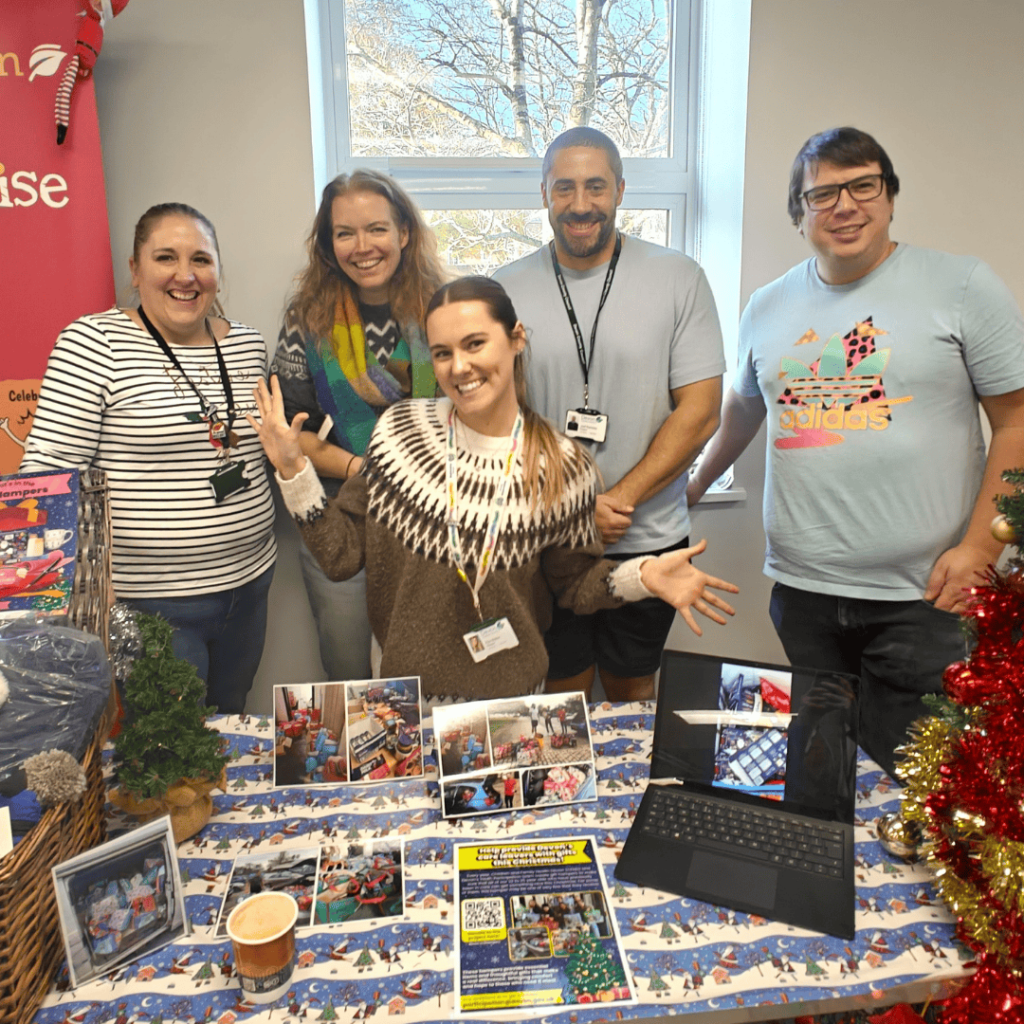 We went to Devon’s Christmas fair to raise money for care leavers