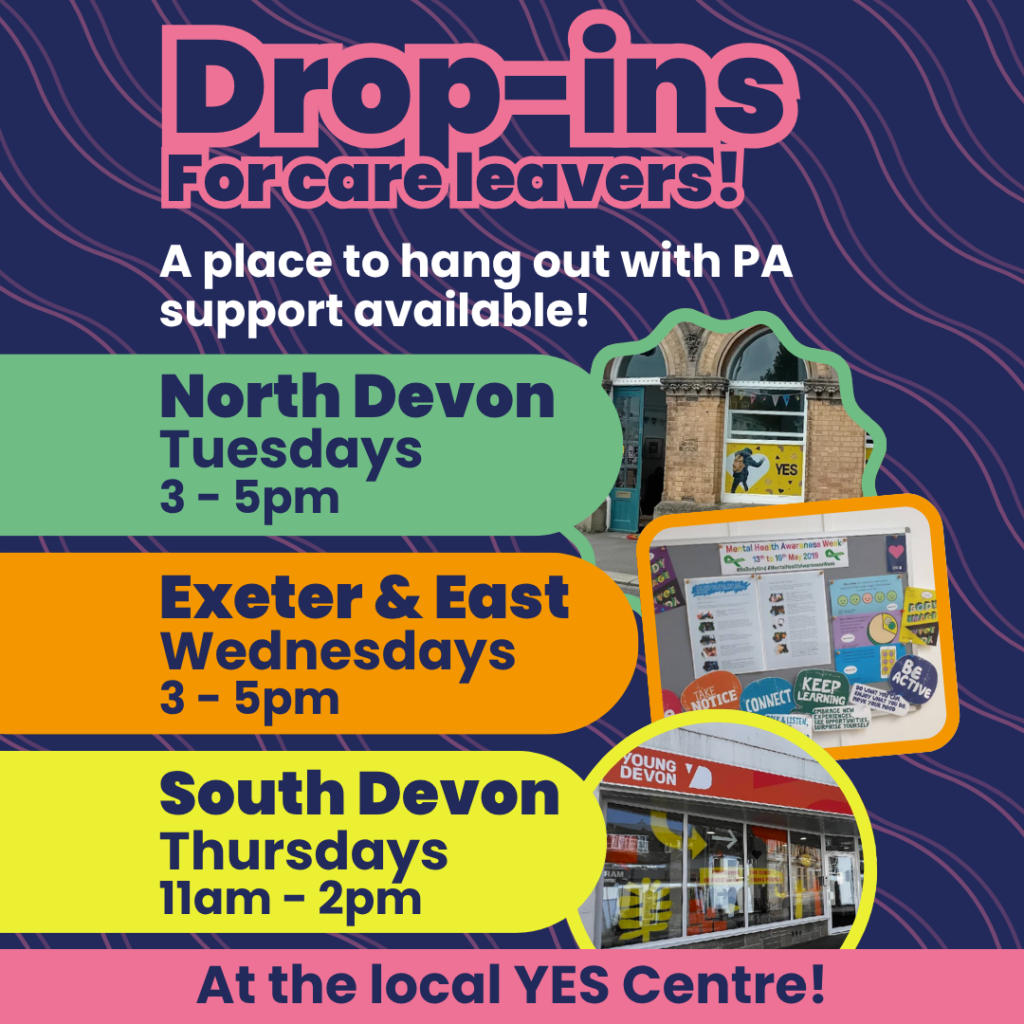 Join county-wide drop-in sessions for care leavers!